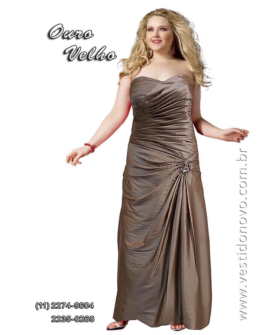 Vestido de festa ouro velho, me da noiva, plus size, tamanho grande, zona sul de Sao Paulo