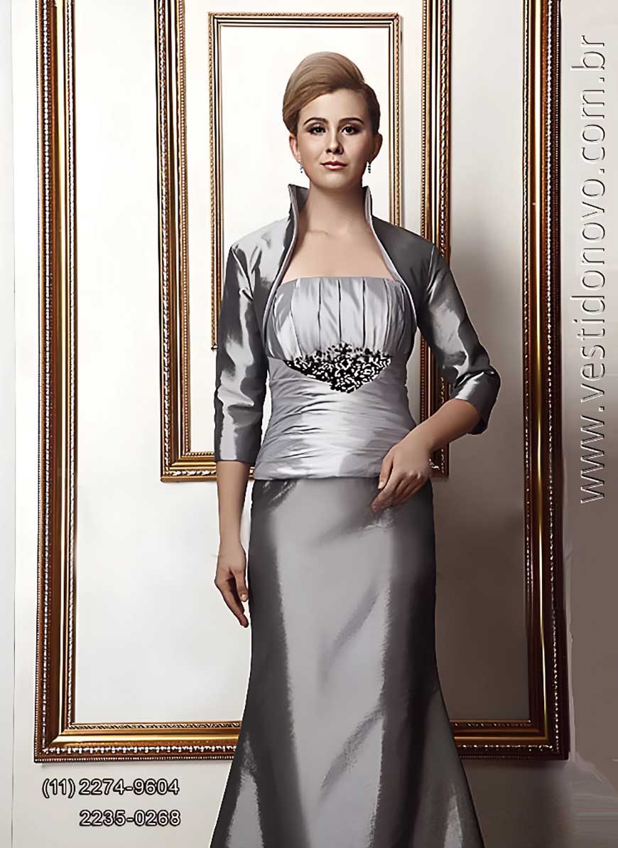 vestido para m�e da noiva, sereia, com boelro de manga , S�o Paulo